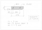 Preview: Gitterroststufe verzinkt 900x270mm Maschenweite 30x30mm